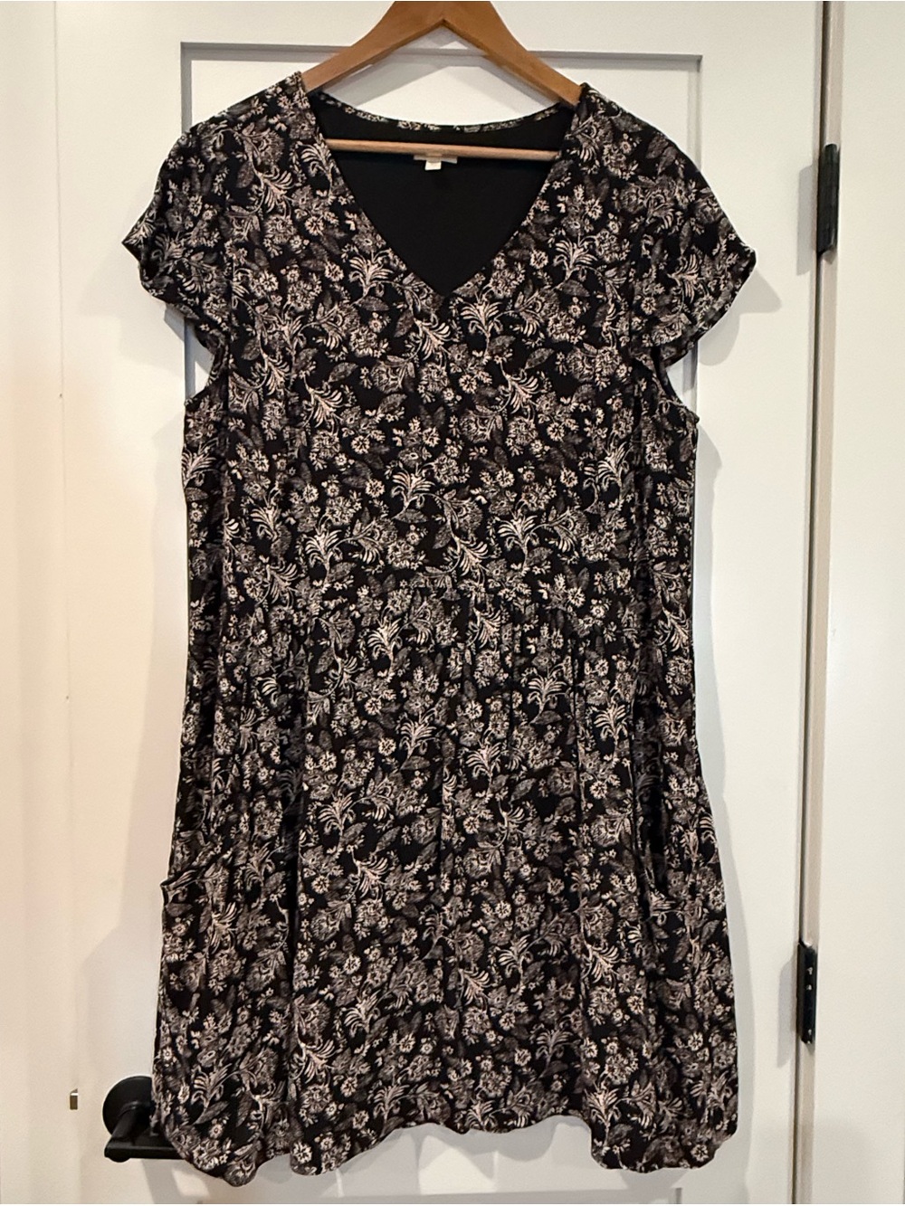Garnet Hill Marina Crepe Dress with Pockets